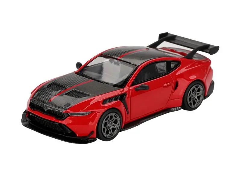 Pre-Order Ford Mustang Gtd – Race Red (Mini Gt) Diecast 1:64 Scale Model - Tsm Mgt01196 1