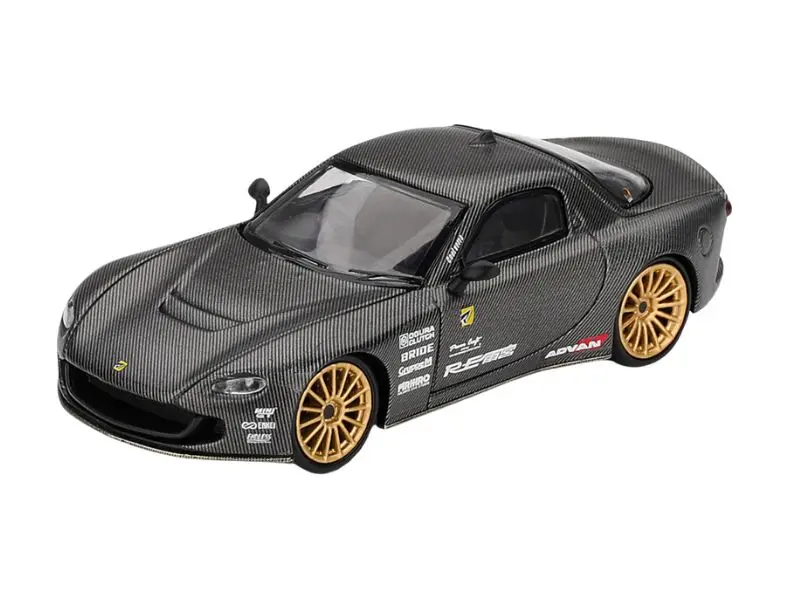 Pre-Order Mazda Rx-7 Re-Amemiya Matsukiyo Koku 3 Rotor Na-7 Tas 2025 Best Tuned Car Award – Carbon (Mini Gt) Diecast 1:64 Scale Model - Tsm Mgt01205 1