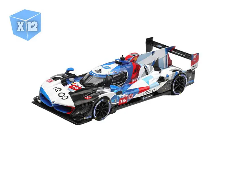 Pre-Order - 12 Pack Bmw M Hybrid V8 Hypercar #15 Bmw M Team Wrt 2024 Le Mans 24 Hrs (Mini Gt) Diecast 1:64 Scale Model - Tsm Mgt01219 1