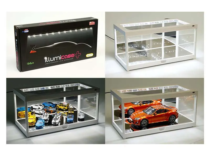 Diecast Model Led Showcase Usb Powered White For 1:24 & 1:18 Models - Illumicase Mj7710mw 1