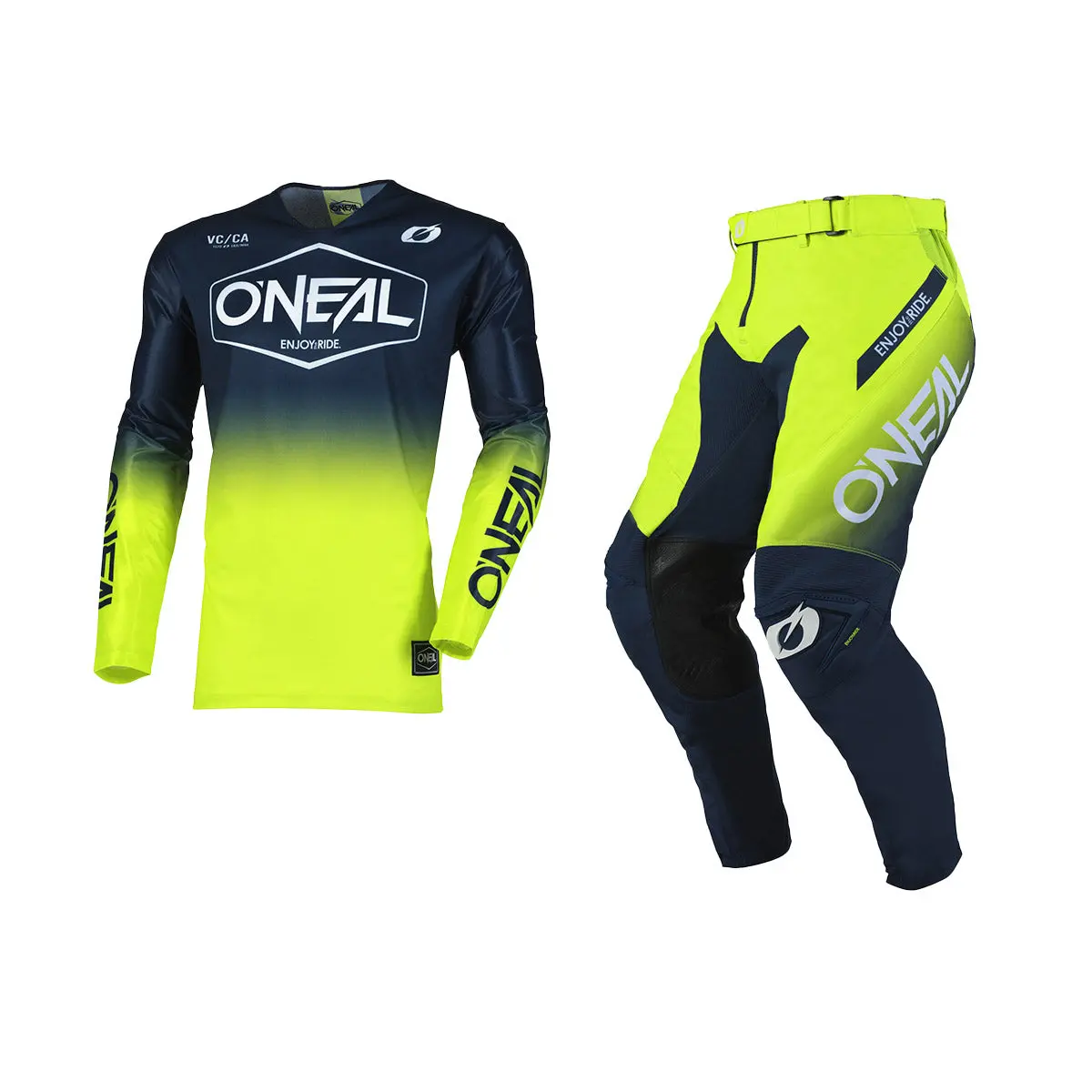 Oneal 2026 Mayhem Hexx Gear Set - Blue/Neon Yellow 1