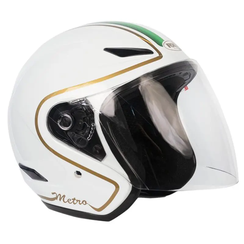 Rxt A218 Metro Retro Italy Helmet - White/Red/Green 1