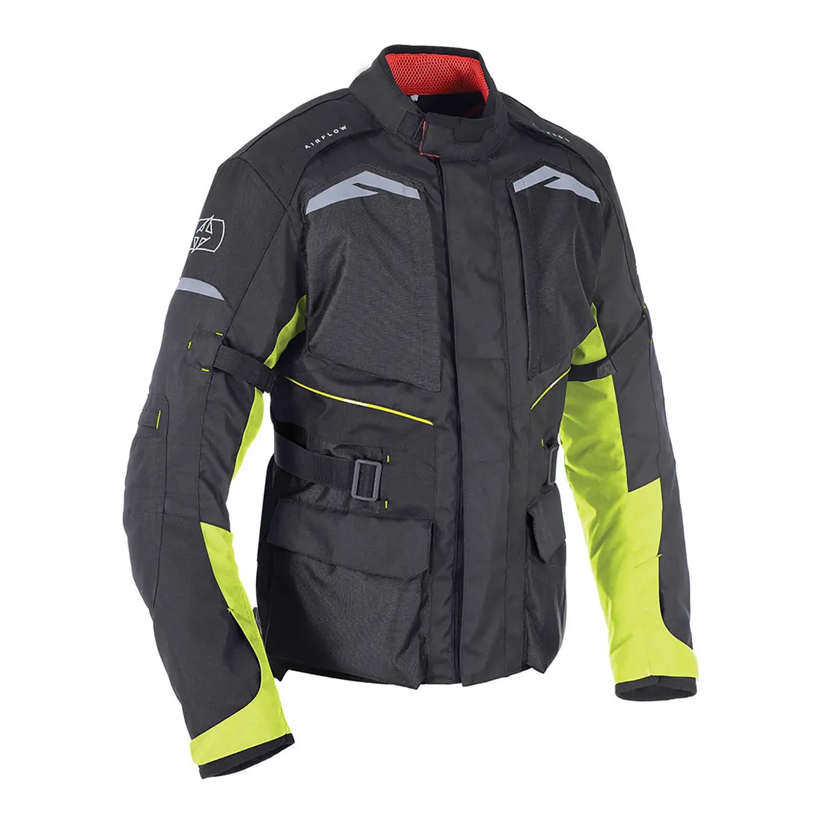 Oxford Quebec 1.0 Waterproof Jacket (Large) - Tech Black / Fluro 1
