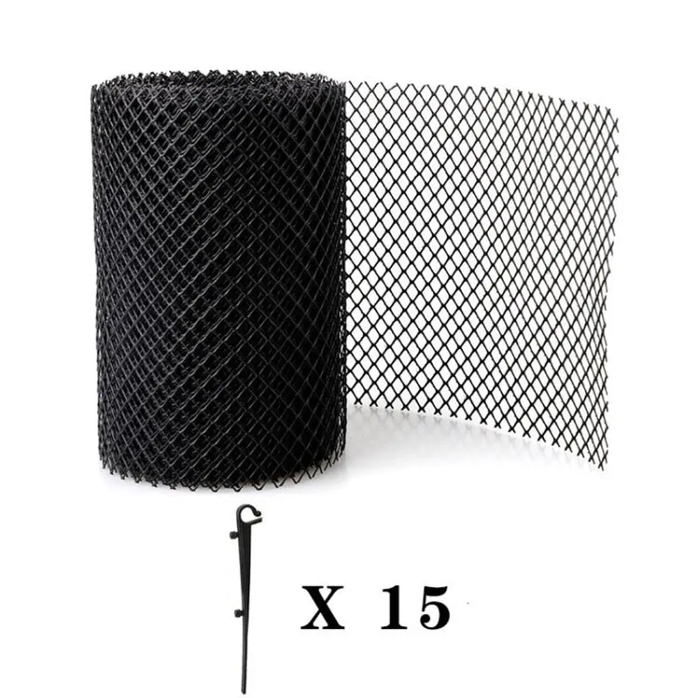 Plastic Gutter Guard Prevent Leaves Or Debris From Clogging Downspouts And Drains, 16Cm X 6M With 15Pcs Nails, 18Cm X 8M With 15Pcs Nails, 18Cm X 8M Without Nails 1