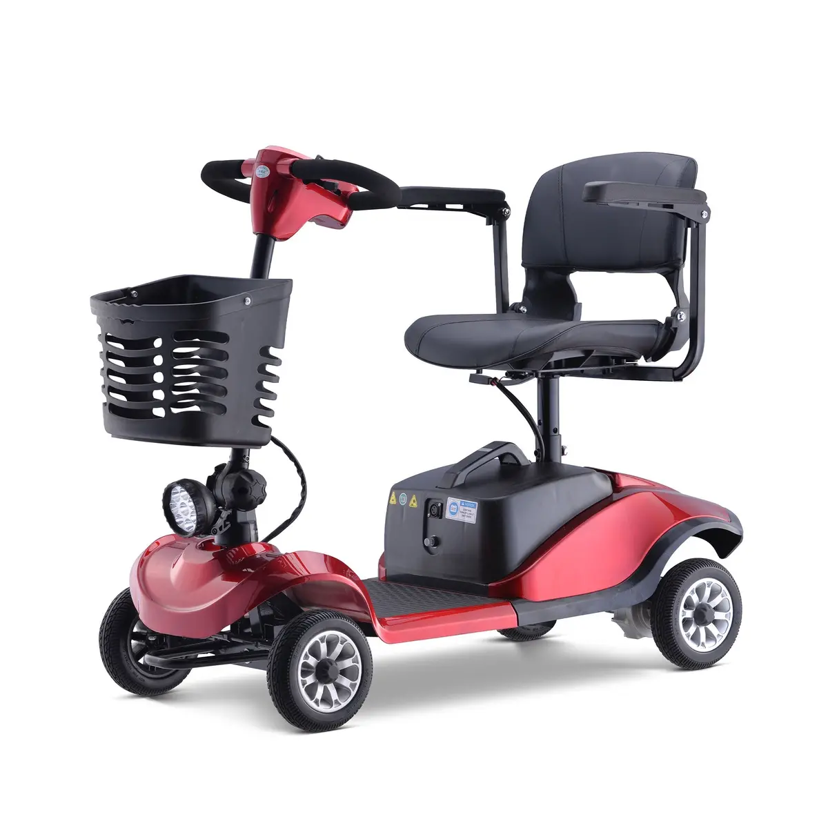 Rubicon Fx01 - All Terrain Foldable Mobility Scooter With Basket For Seniors | 4-Wheel, Long-Range, Lightweight & Portable Disability Scooter 1