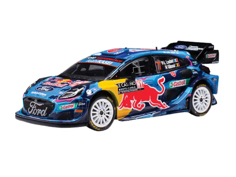 Ford Puma Rally1 #7 P-L.Loubet - N.Gilsoul Rallye Monte-Carlo 2023 Diecast 1:43 Scale Model - Ixo America Ram88022 1