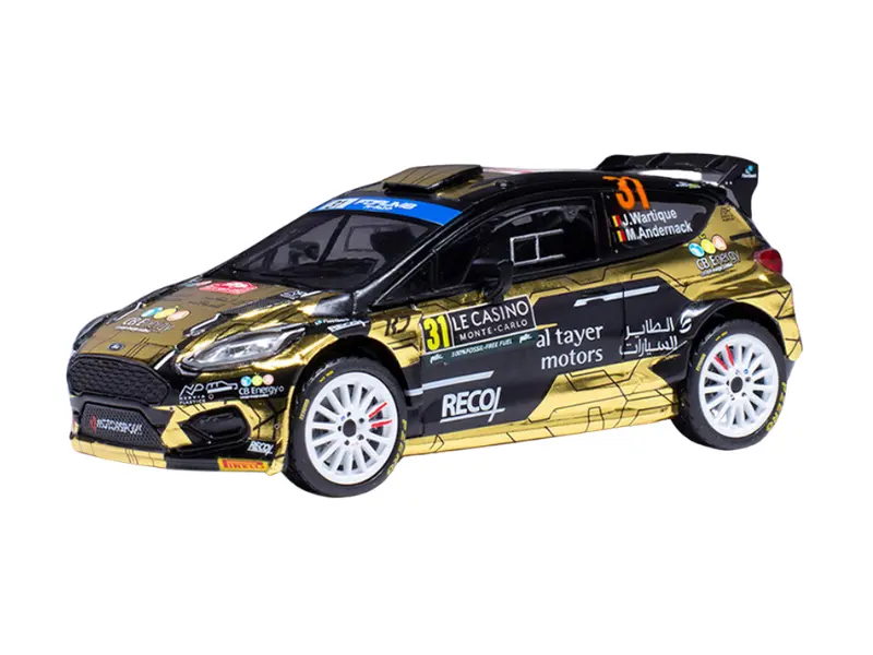Ford Puma Rally2 #31 J.Wartique - M.Andrnak Rallye Monte-Carlo 2024 Diecast 1:43 Scale Model - Ixo America Ram924splq22 1