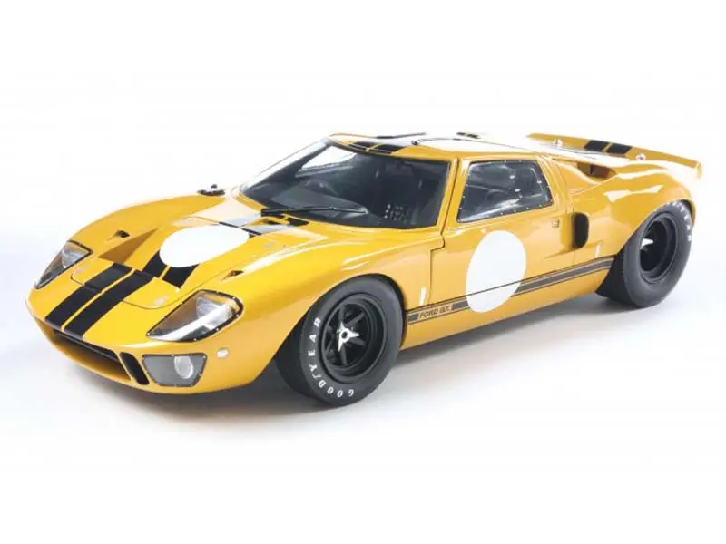 1968 Ford Gt40 Mki Yellow Diecast 1:18 Scale Model - Solido S1803011 1