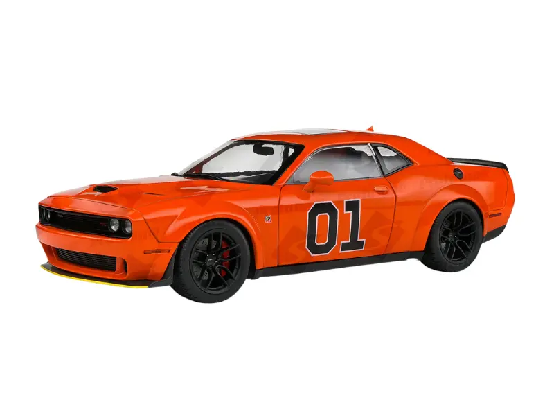 Pre-Order 2023 Dodge Challenger R/T Scat Pack Widebody - Hazzard Tribute Diecast 1:18 Scale Model - Solido S1805713 1
