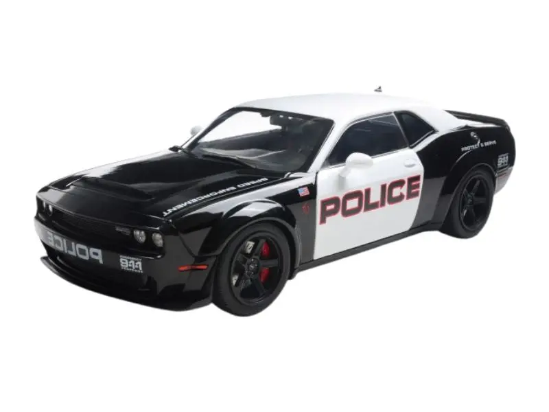 2023 Dodge Challenger Demon - Highway Police Diecast 1:18 Scale Model - Solido S1805715 1