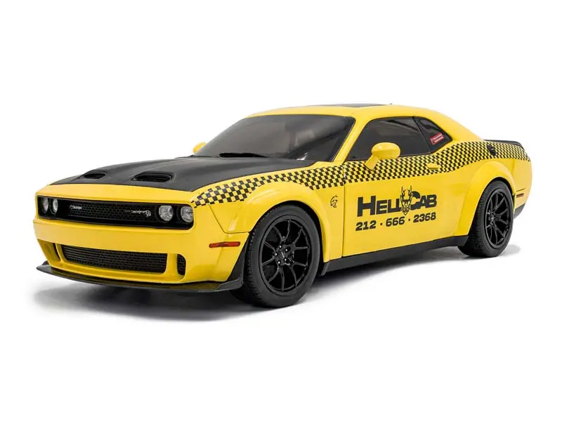 2023 Dodge Challenger Srt Hellcat Redeye Widebody - Nyc Hellcab Diecast 1:18 Scale Model - Solido S1805716 1