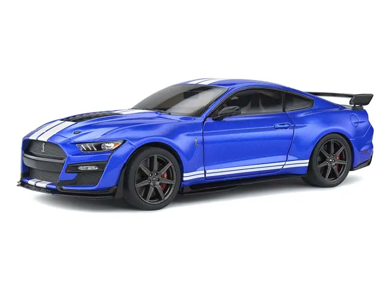 2020 Ford Mustang Shelby Gt500 Fast Track - Performance Blue Diecast 1:18 Scale Model - Solido S1805901 1