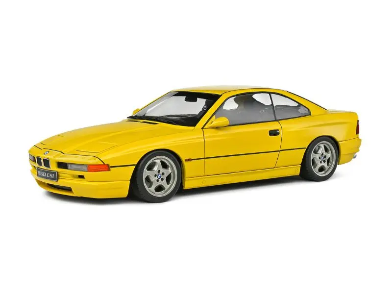 Pre-Order 1990 Bmw 850 Csi Dakar Yellow Diecast 1:18 Scale Model - Solido S1807005 1