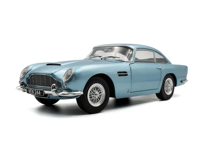 1964 Aston Martin Db5 - Light Metallic Blue Diecast 1:18 Scale Model - Solido S1807104 1