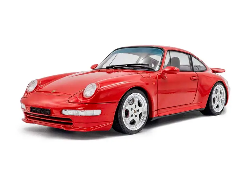 1997 Porsche 911 (993) Carrera Rs – Indischrot Red Diecast 1:18 Scale Model - Solido S1810104 1