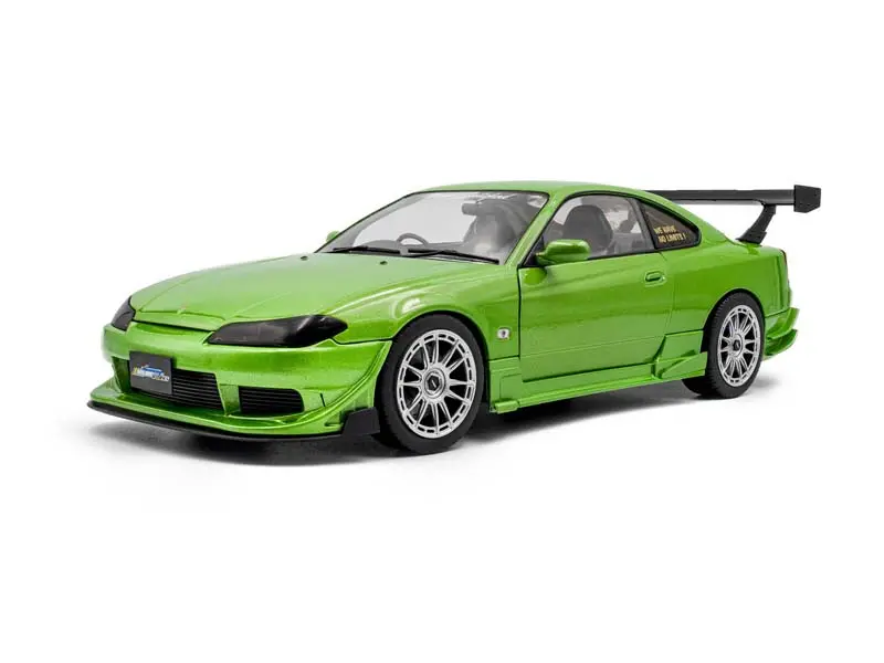 1999 Nissan Silvia S15 Spec-R Aero Solido Works – Green Diecast 1:18 Scale Model - Solido S1812203 1