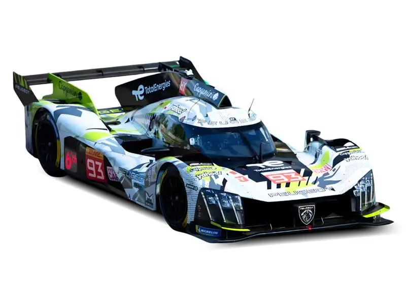Pre-Order Peugeot 9X8 Grey Vergne / Jensen / Di Resta #93 Qatar 2025 Diecast 1:18 Scale Model - Solido S1812501 1