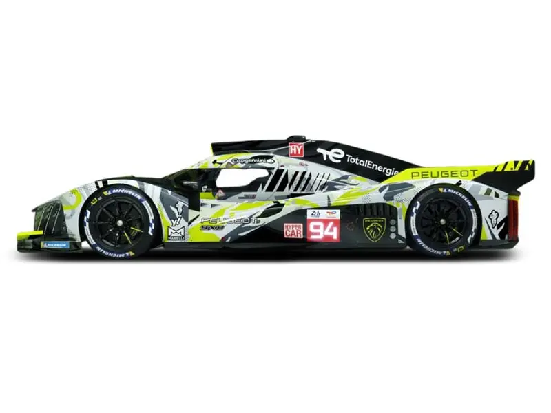 Pre-Order Peugeot 9X8 Grey Duval / Jakobsen / Vandoorne #94 Le Mans 2025 Diecast 1:18 Scale Model - Solido S1812502 1