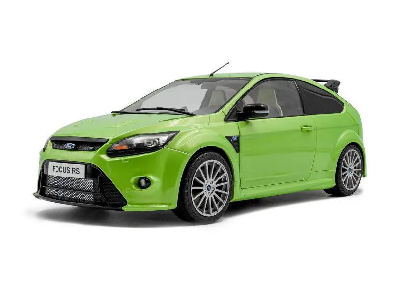 2009 Ford Focus Rs Mk2 Ultimate Green Metallic Diecast 1:18 Scale Model - Solido S1813101 1