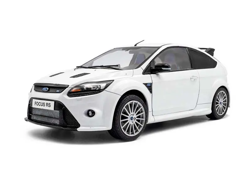 2009 Ford Focus Rs Mk2 Pack Rs Plus - Frozen White Diecast 1:18 Scale Model - Solido S1813102 1