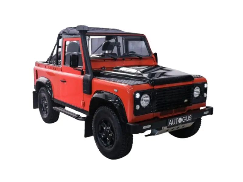Pre-Order 2016 Land Rover Defender 90 Convertible Orange Diecast 1:18 Scale Model - Solido S1813502 1
