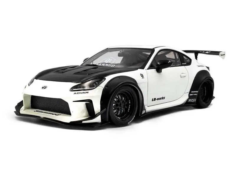 2024 Toyota Gr86 Lbwk Body Kit - Pearl White Diecast 1:18 Scale Model - Solido S1813602 1