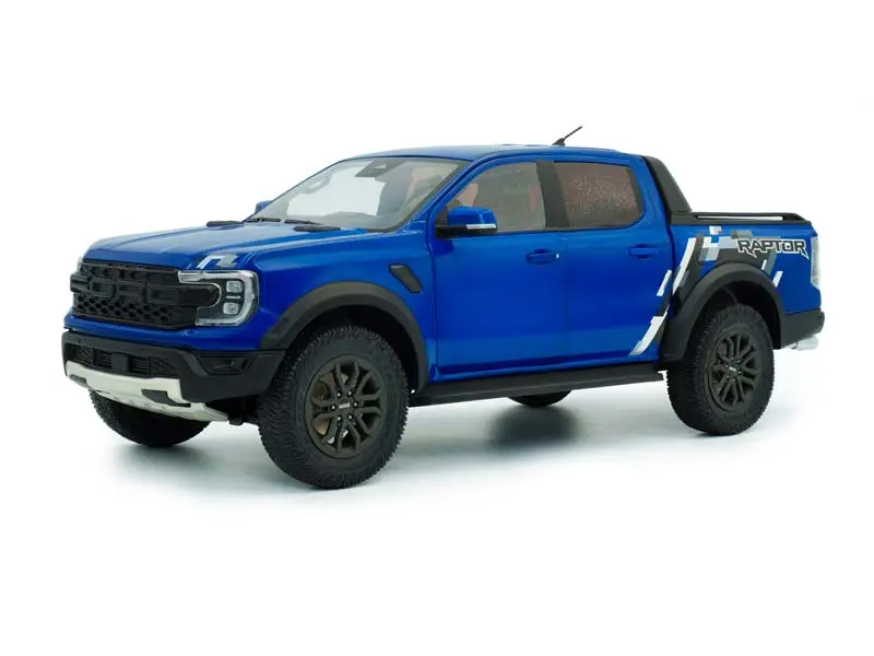 Pre-Order 2024 Ford Ranger Raptor Blue Lightning Diecast 1:18 Scale Model - Solido S1813902 1