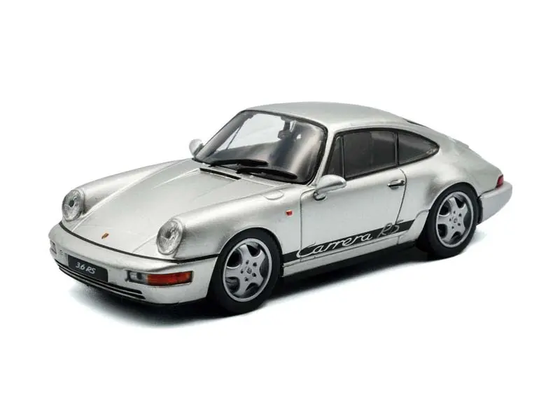 1994 Porsche 911 (964) Rs - Silver Diecast 1:43 Scale Model - Solido S4312904 1