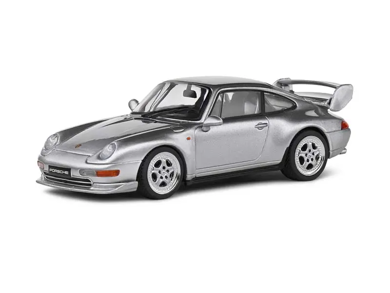 Porsche 993 Rs Clubsport - Silver Diecast 1:43 Scale Model - Solido S4313803 1