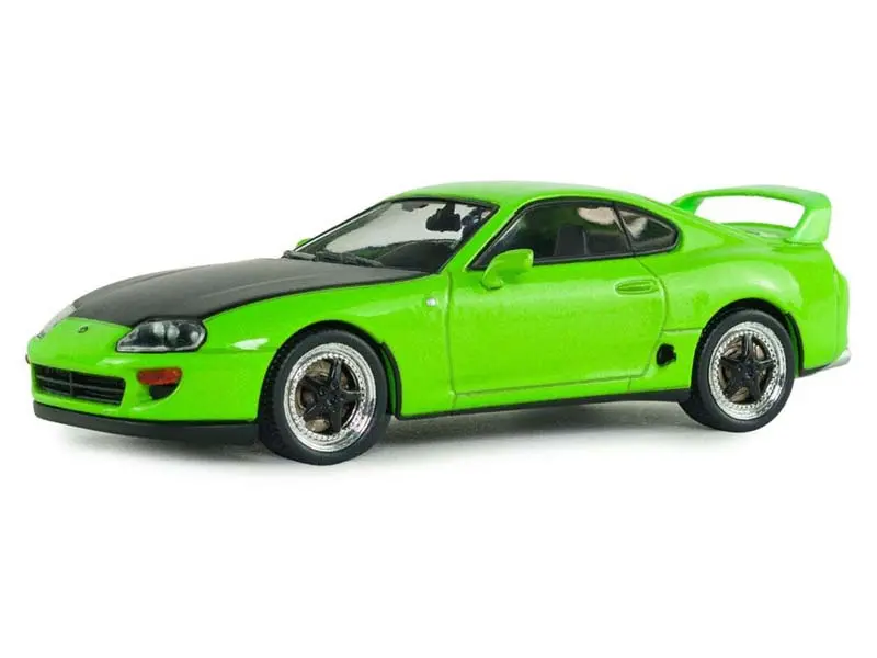 Pre-Order 2001 Toyota Supra Mk4 Solido Works Neon Green Diecast 1:43 Scale Model - Solido S4314008 1