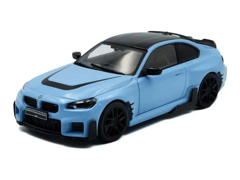 2023 Bmw M2 M Performance Zandvoort Blue W/ Black Top Diecast 1:43 Scale Model - Solido S4314601 1
