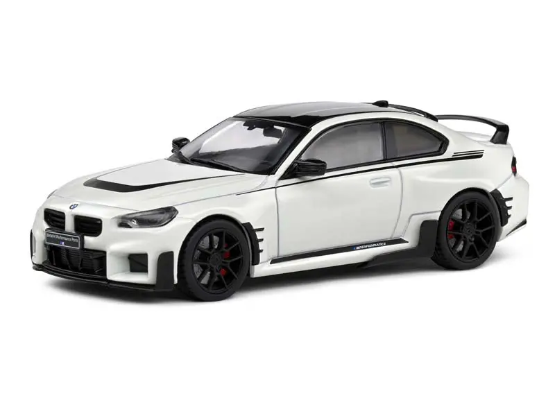 2023 Bmw M2 M Performance Alpine White W/ Black Top Diecast 1:43 Scale Model - Solido S4314603 1