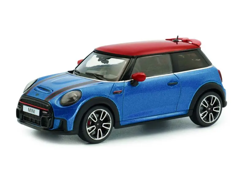 Pre-Order 2023 Mini Cooper John Cooper Works Island Blue Metallic Diecast 1:43 Scale Model - Solido S4315003 1