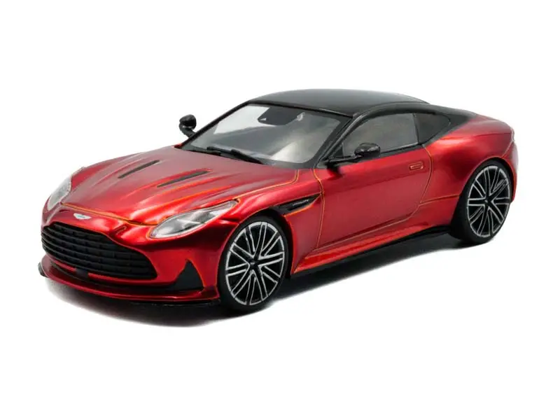 2023 Aston Martin Db12 Coupe Hyper Red Metallic W/ Black Top Diecast 1:43 Scale Model - Solido S4315701 1