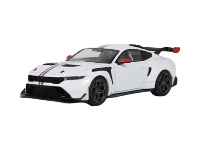 Pre-Order 2025 Ford Mustang Gtd Frozen White Diecast 1:43 Scale Model - Solido S4318303 1