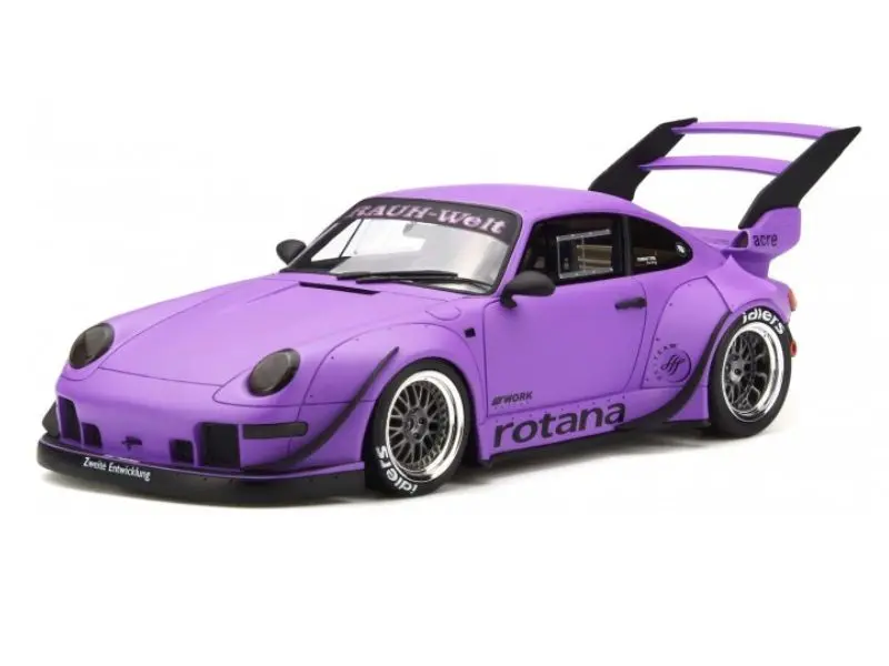 Pre-Order 2013 Porsche 911 Rwb Body Kit Rotana Matte Purple Diecast 1:43 Scale Model - Solido S4318401 1
