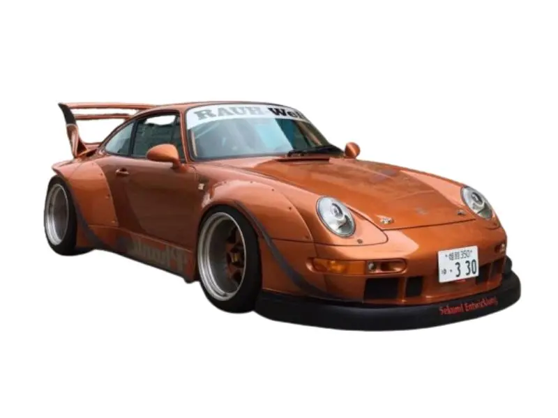 Pre-Order 2016 Porsche Rwb Body Kit Phantom Orange Metallic Diecast 1:43 Scale Model - Solido S4318402 1
