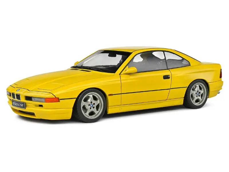 Pre-Order 1990 Bmw 850 Csi Dakar Yellow Diecast 1:43 Scale Model - Solido S4319501 1