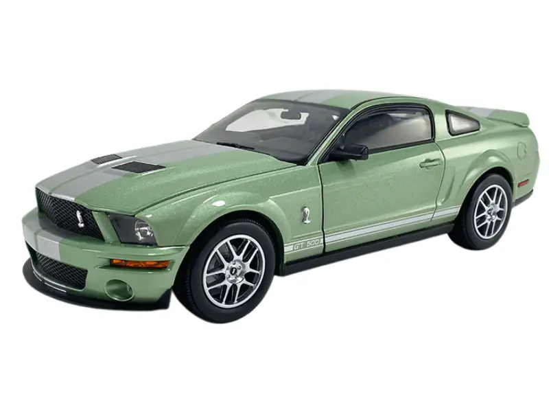 2007 Ford Mustang Shelby Gt500 - Lime Green (Shelby Collectibles) Diecast 1:18 Scale Model - Acme Sc18004 1