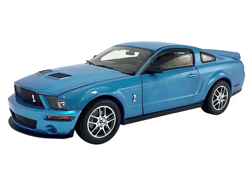 2007 Ford Mustang Shelby Gt500 - Windveil Blue (Shelby Collectibles) Diecast 1:18 Scale Model - Acme Sc18006 1