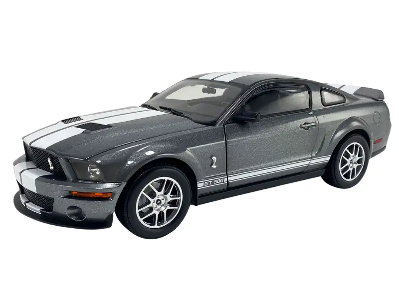 2007 Ford Mustang Shelby Gt500 - Alloy Metallic (Shelby Collectibles) Diecast 1:18 Scale Model - Acme Sc18007 1