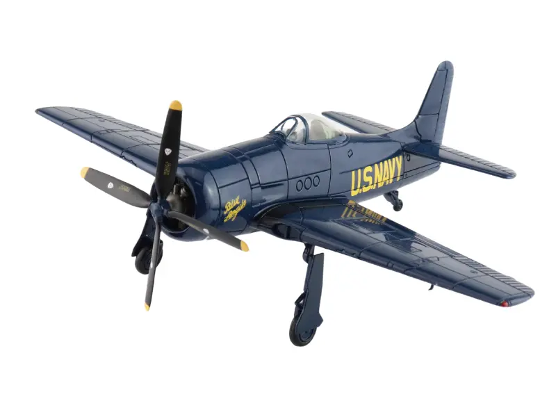 Grumman F8f-1B Blue Angels Us Navy, 1946 Season (With Decals For 1 To 5 Airplanes) Diecast 1:72 Scale Model - Hobby Master Sm1012 1
