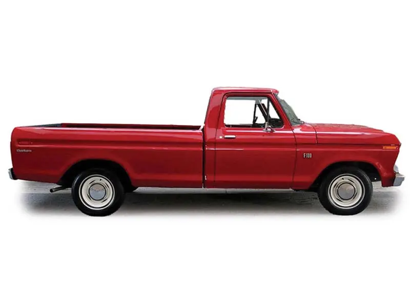 Pre-Order 1974 Ford F-100 - Candy Apple Red Diecast 1:18 Scale Model - Ixo America U18rdc003 1