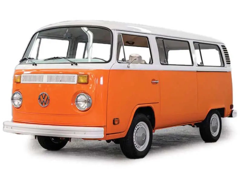 1974 Volkswgen Bus - Brilliant Orange Diecast 1:24 Scale Model - Ixo America U24rdc002 1
