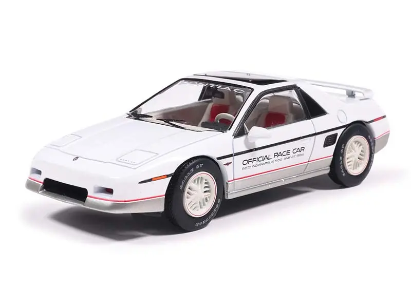 Pre-Order 1984 Pontiac Fiero Indianapolis 500 Pace Car - White Diecast 1:43 Scale Model - Ixo U43rdc016 1