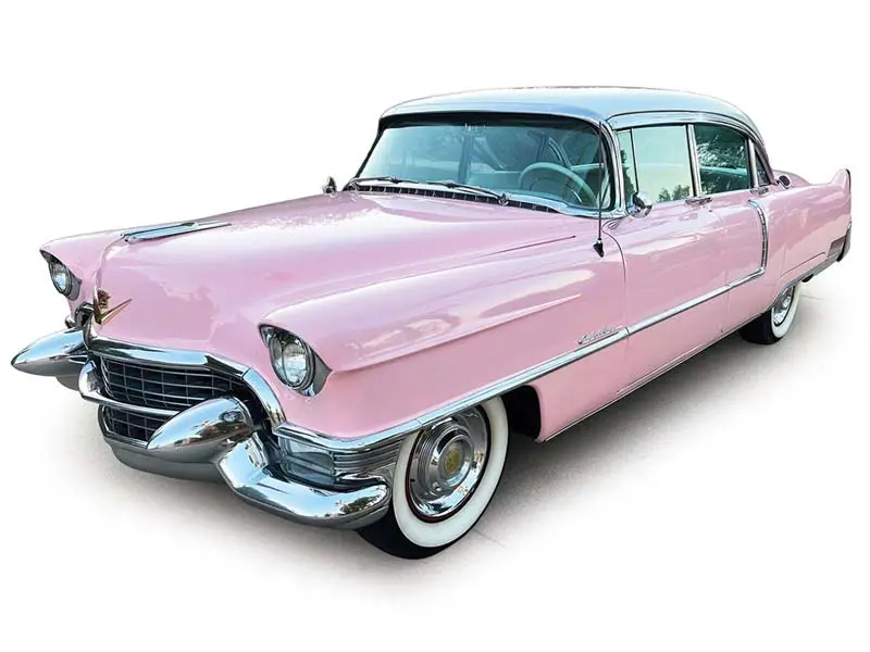Pre-Order 1955 Cadillac Fleetwood Series 60 - Pink Cadillac Diecast 1:43 Scale Model - Ixo U43rdc017 1