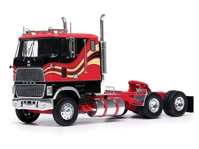 1976 Ford Cl 9000 - Red And Black Diecast 1:43 Scale Model - Ixo America U43tr003 1