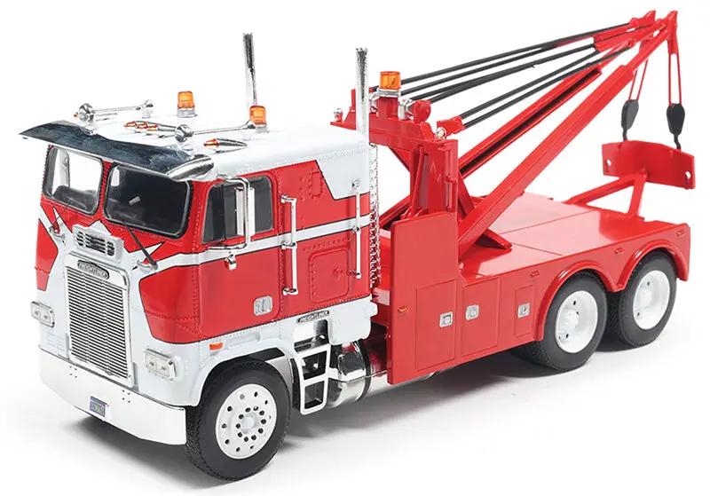 1987 Freightliner Fla Tow Truck - Red & White Diecast 1:43 Scale Model - Ixo U43ttr002 1