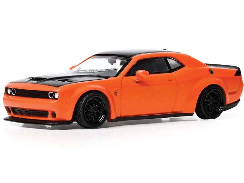 Pre-Order 2019 Dodge Challenger Srt Hellcat - Go Mango Diecast 1:64 Scale Model - Ixo U64rdc001 1