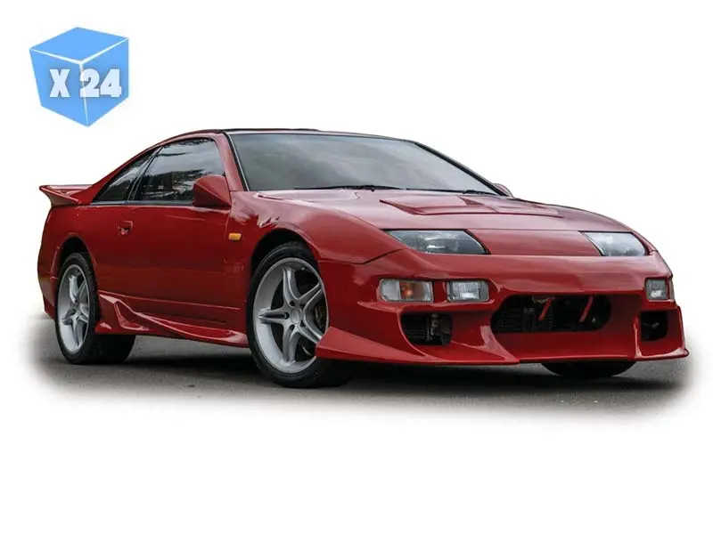 Pre-Order - 24 Pack 1989 Nissan Fairlady Z - Cherry Red Pearl Diecast 1:64 Scale Model - Ixo U64rdc009-Jc 1